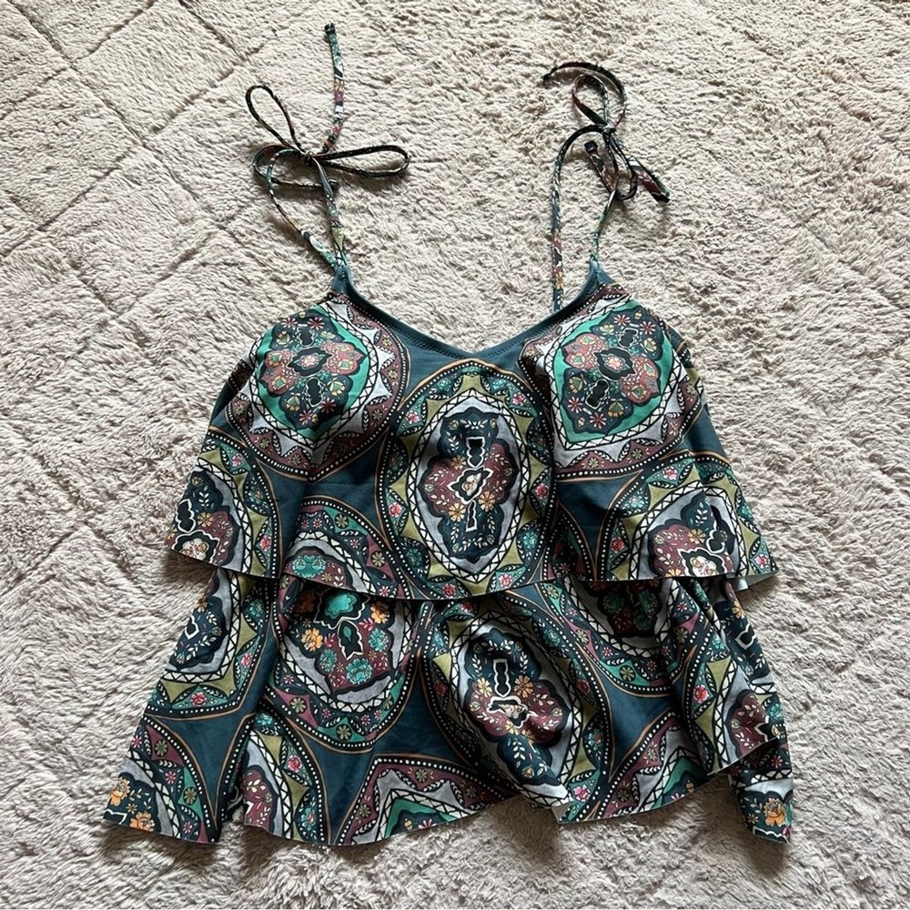 NWOT Johnny Was Spezia Tankini Top Women's‎ Size XS